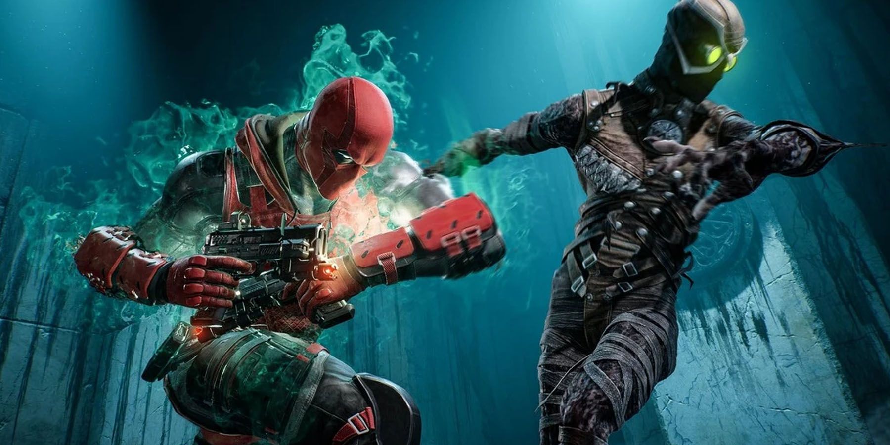 Red Hood attacking an opponent