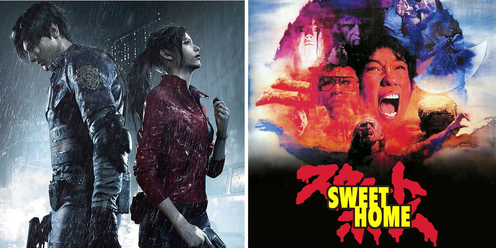 Resident Evil and poster for Sweet Home