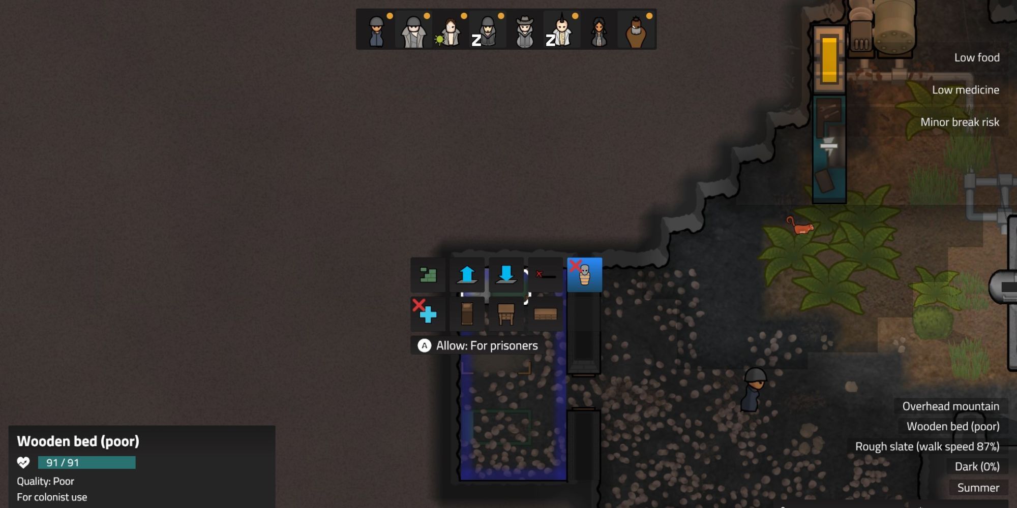 Allowing the beds to be used for prisoner use on Rimworld