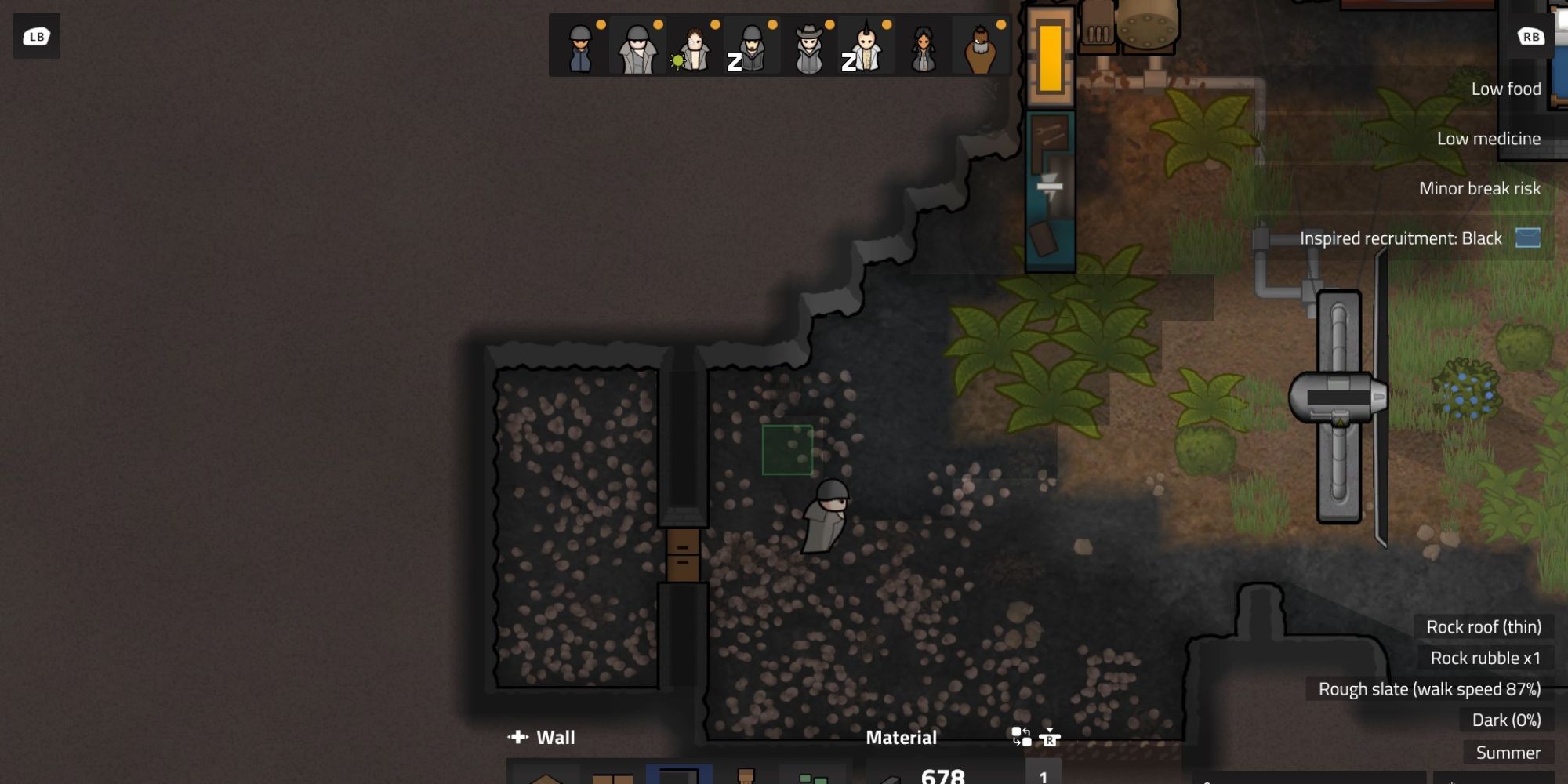 Building a prison on Rimworld
