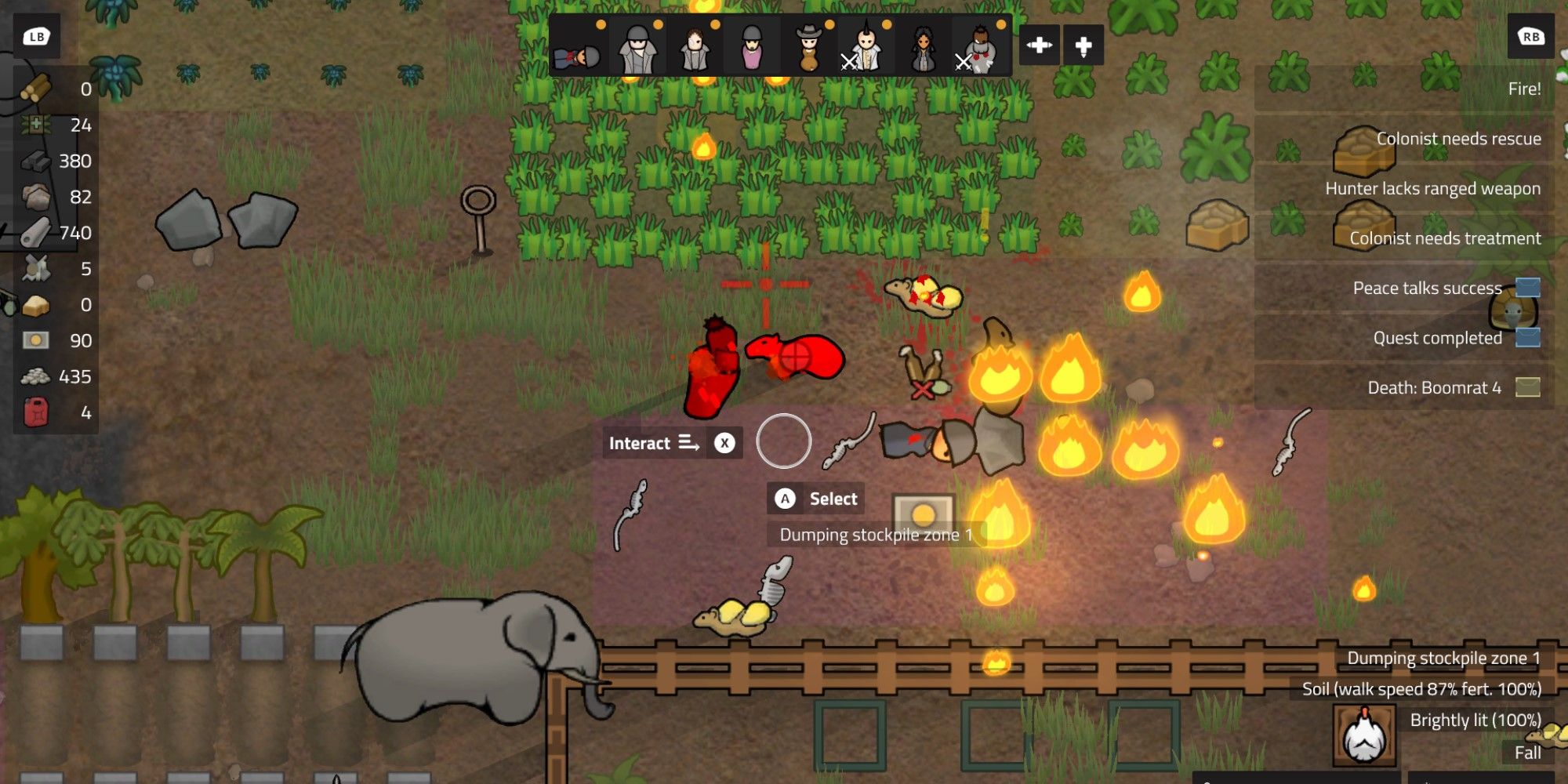 Rimworld shooting enemies fire and general confusion