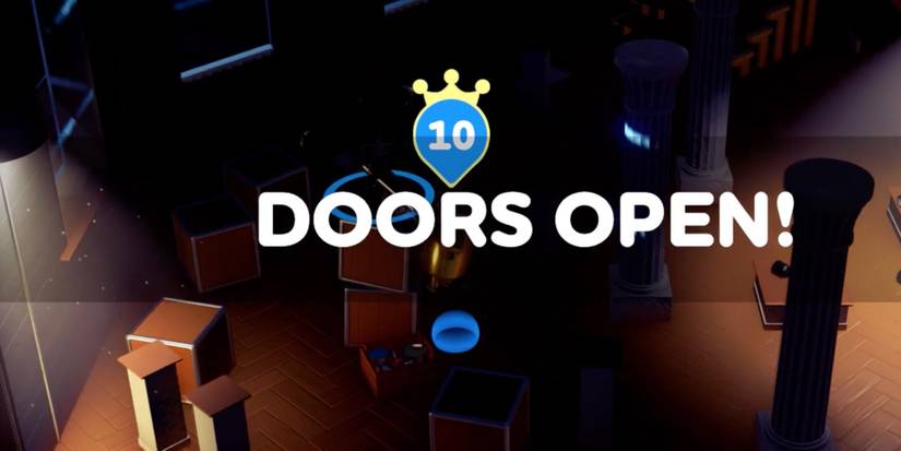 Player opens a door to reach the exit