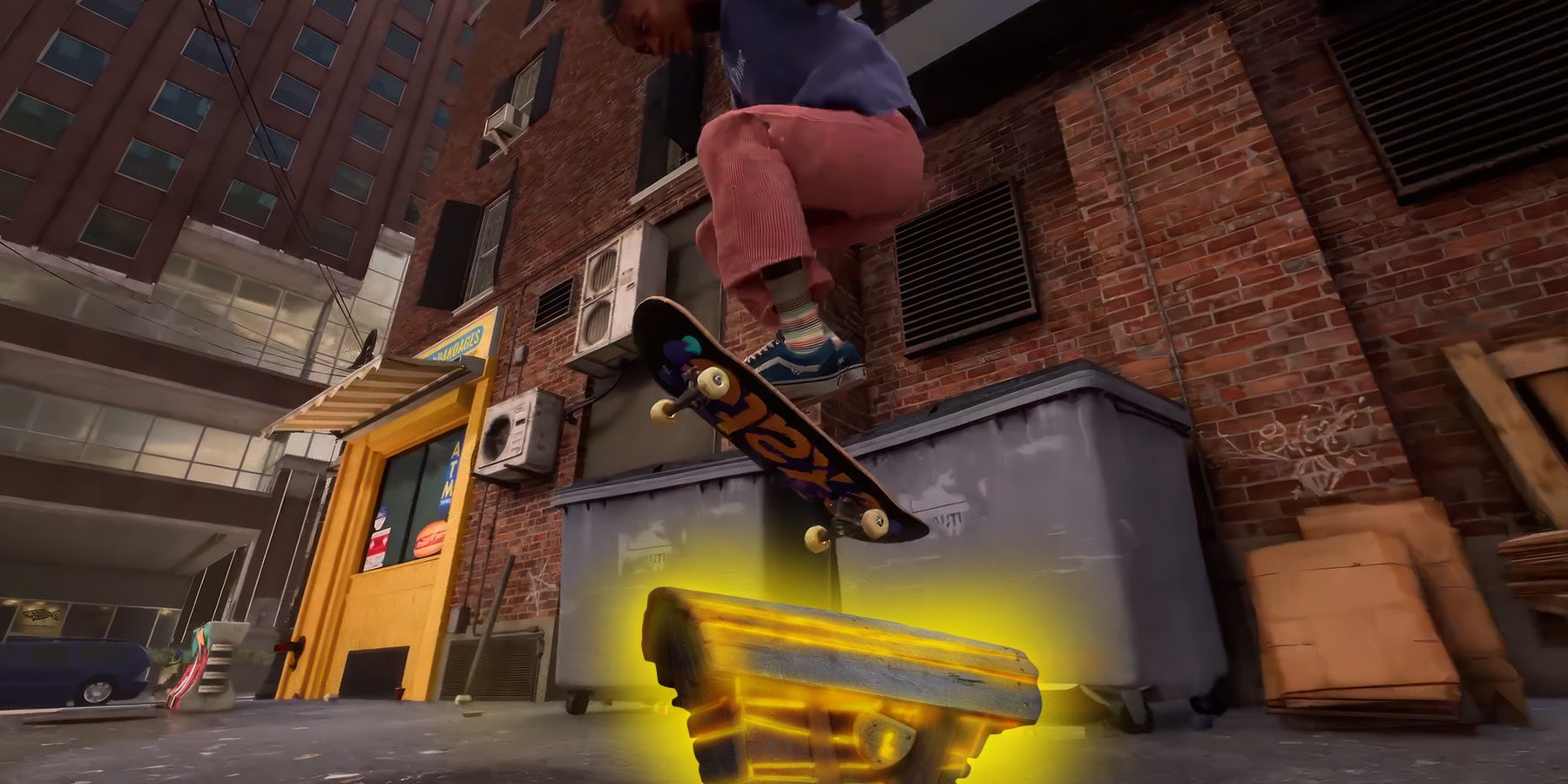 ollie over the loot box skate