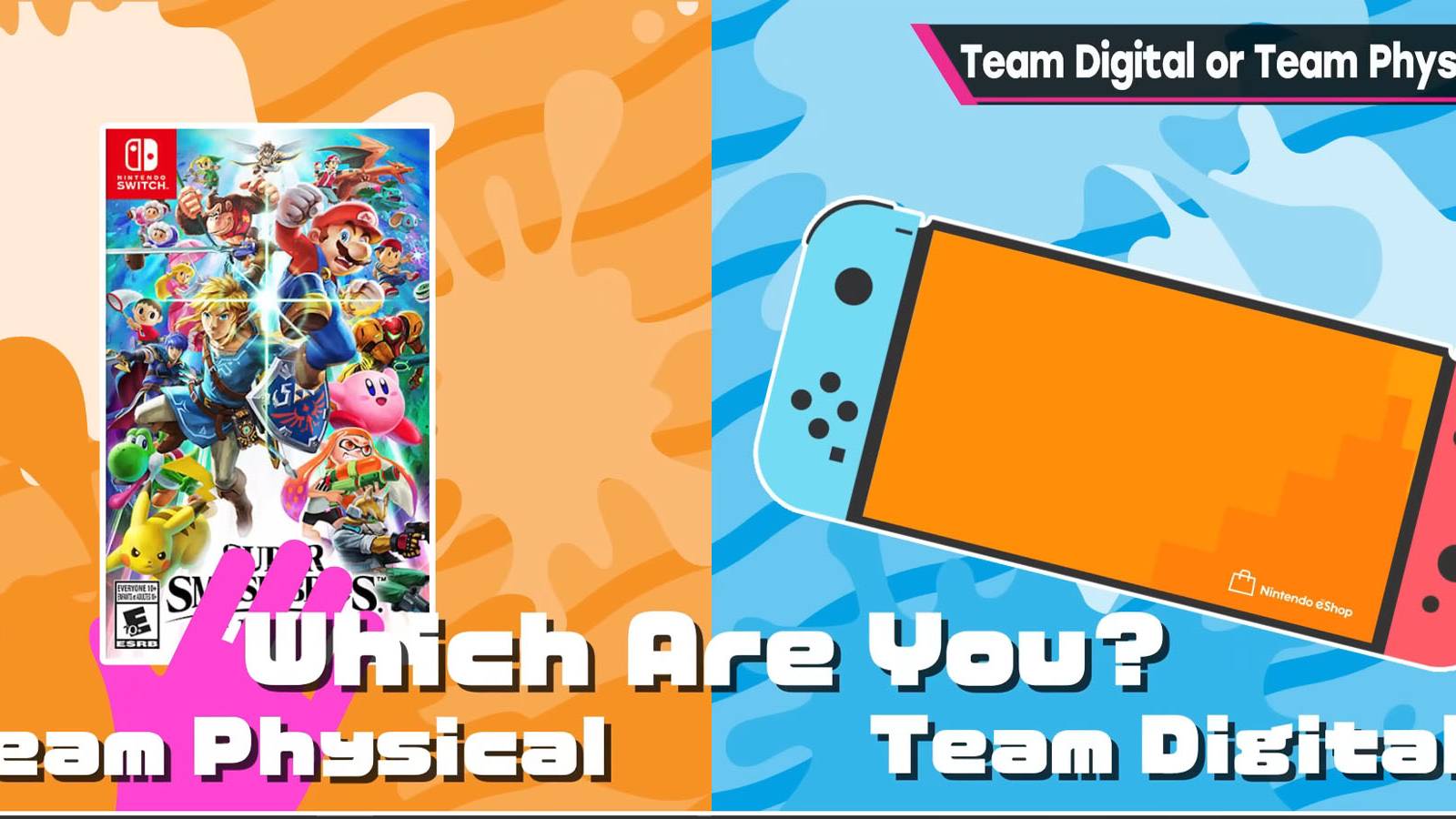 Sakurai Digital vs Physical Super Smash bros Ultimate