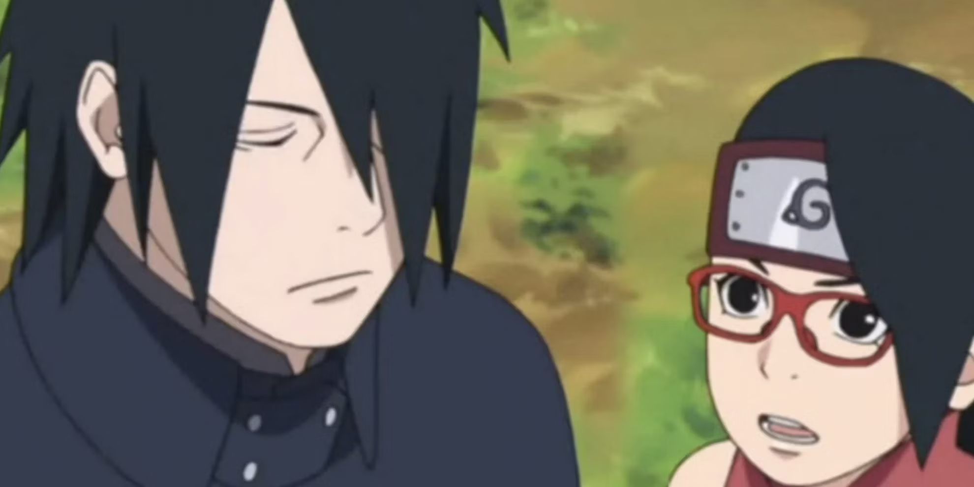 Sarada and Sasuke