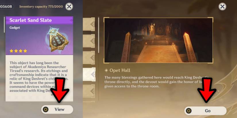 scarlet sand slate in genshin impact