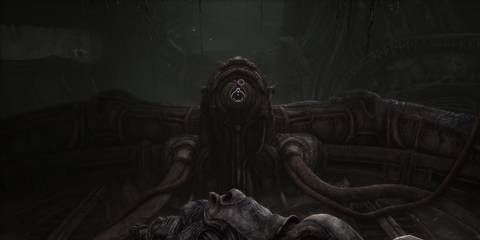 Approaching a device in Scorn