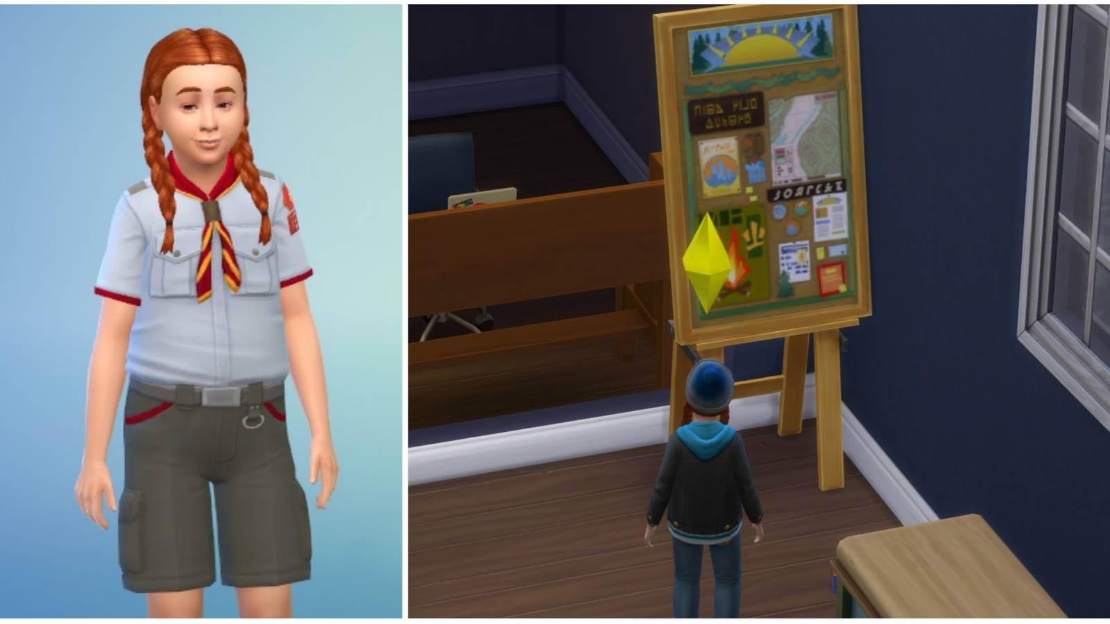 scouting uniform and scouting badge banner