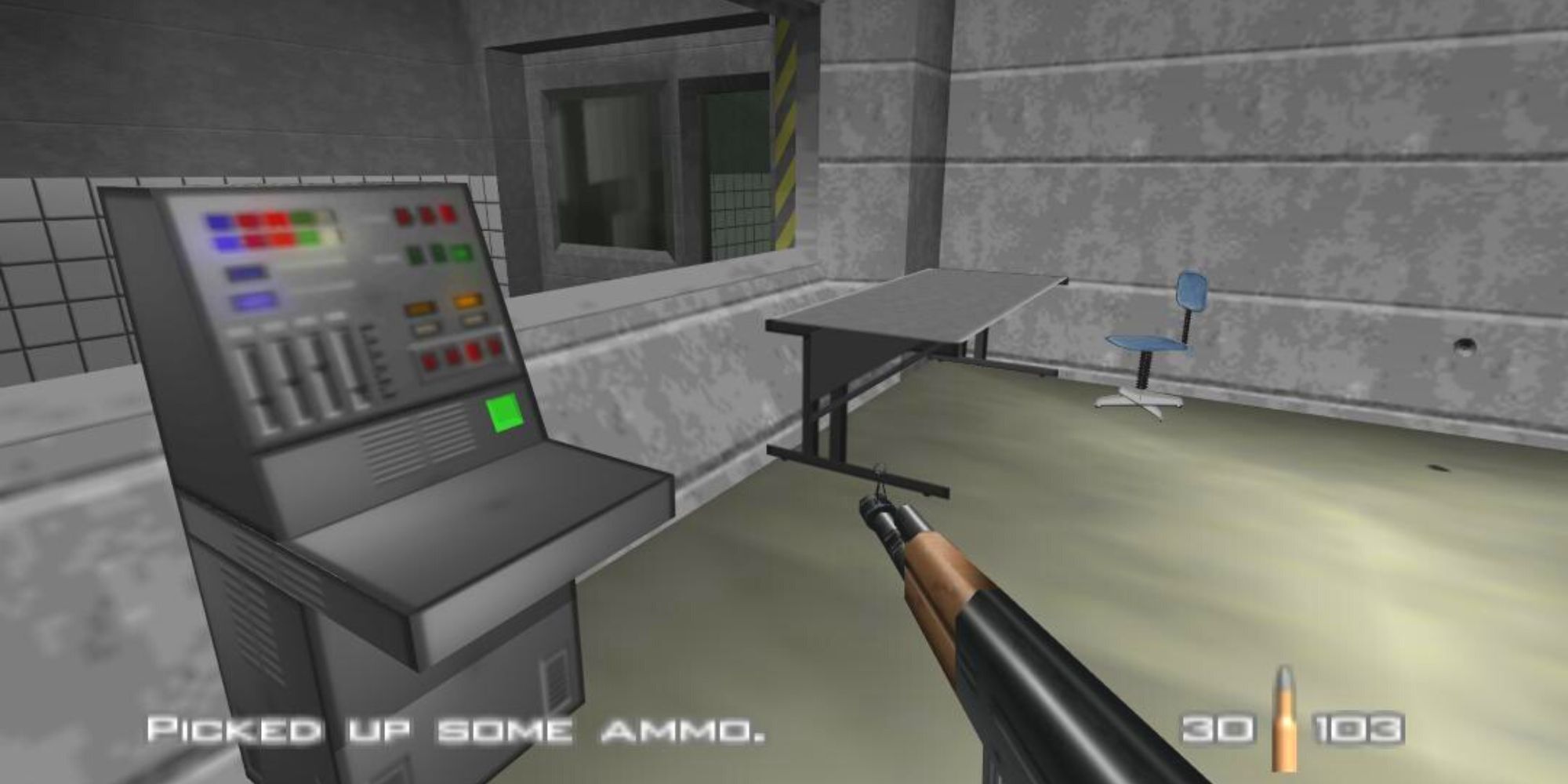 Security console in Facility level Goldeneye 007