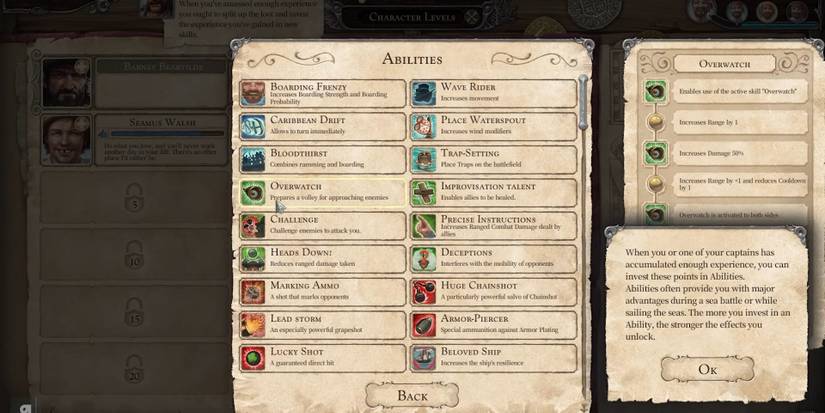 Tortuga - A Pirate's Tale Selecting An Ability