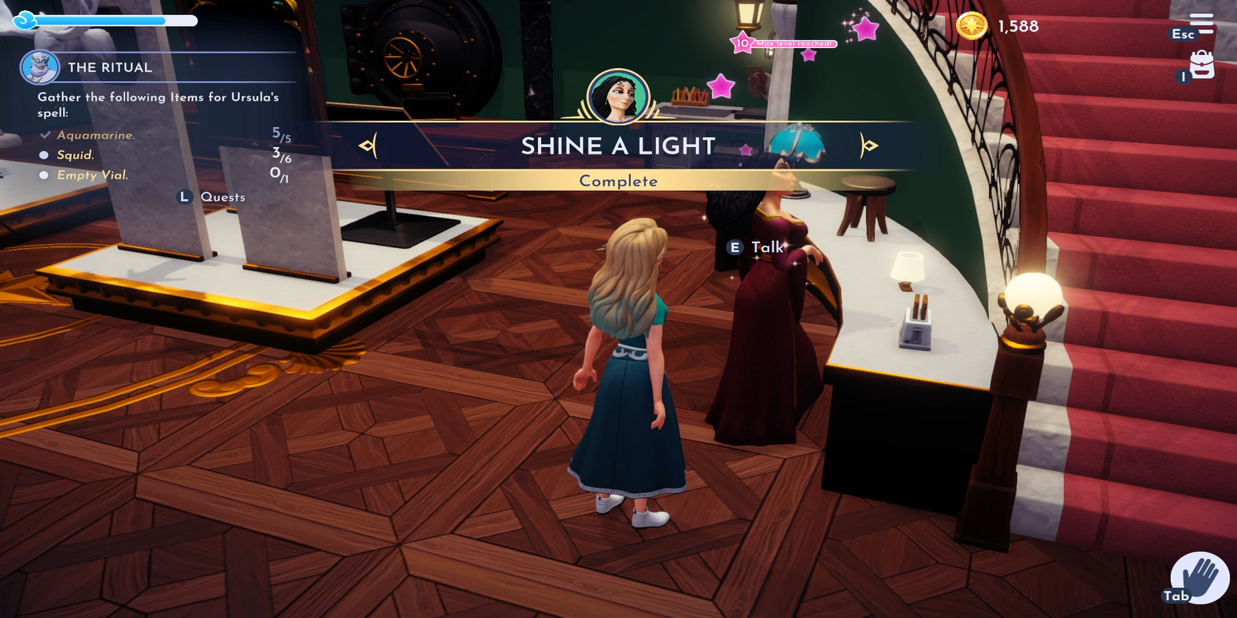 shine a light quest in disney dreamlight valley