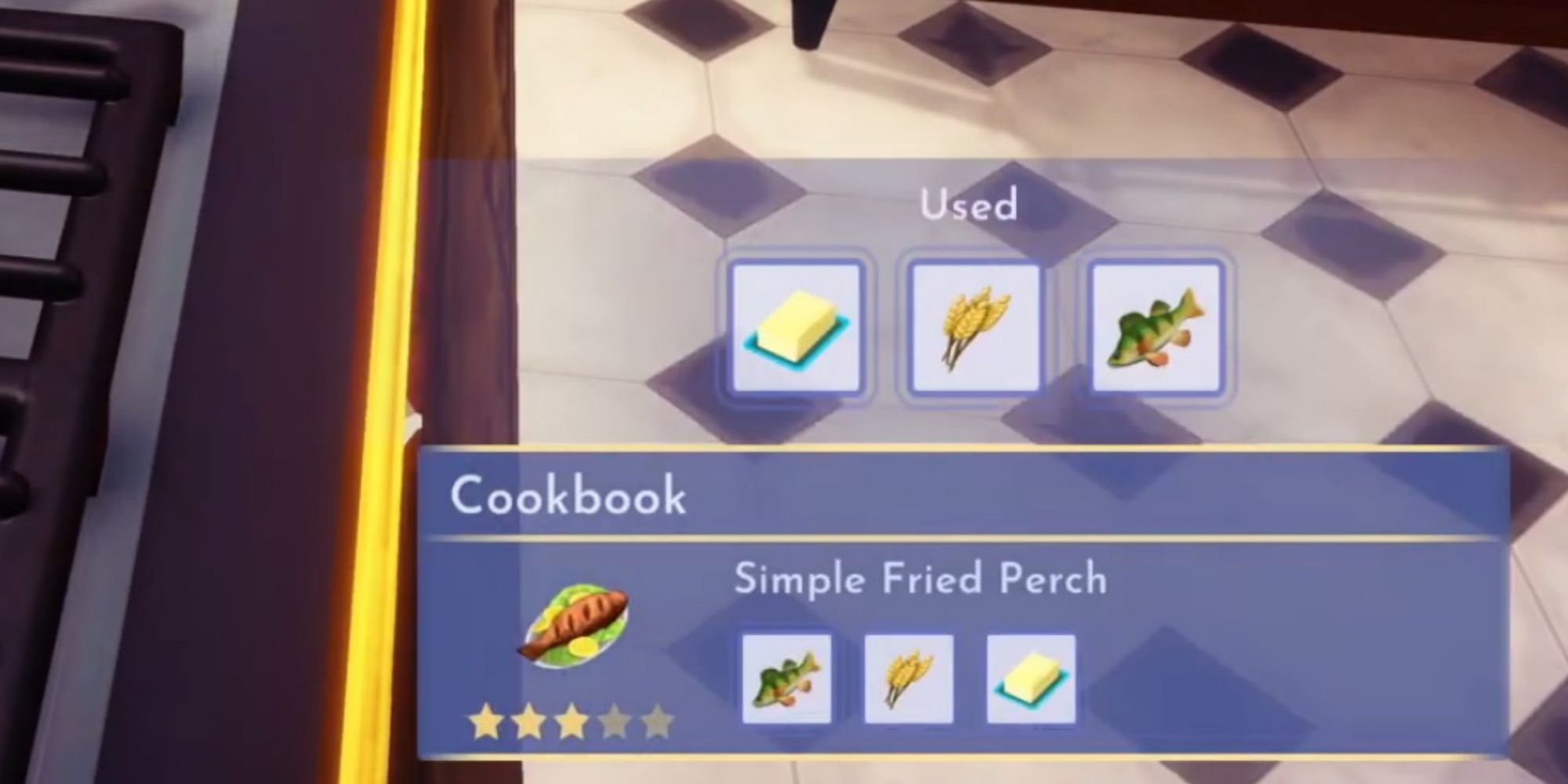 cookbook recipe for simple fried perch dish