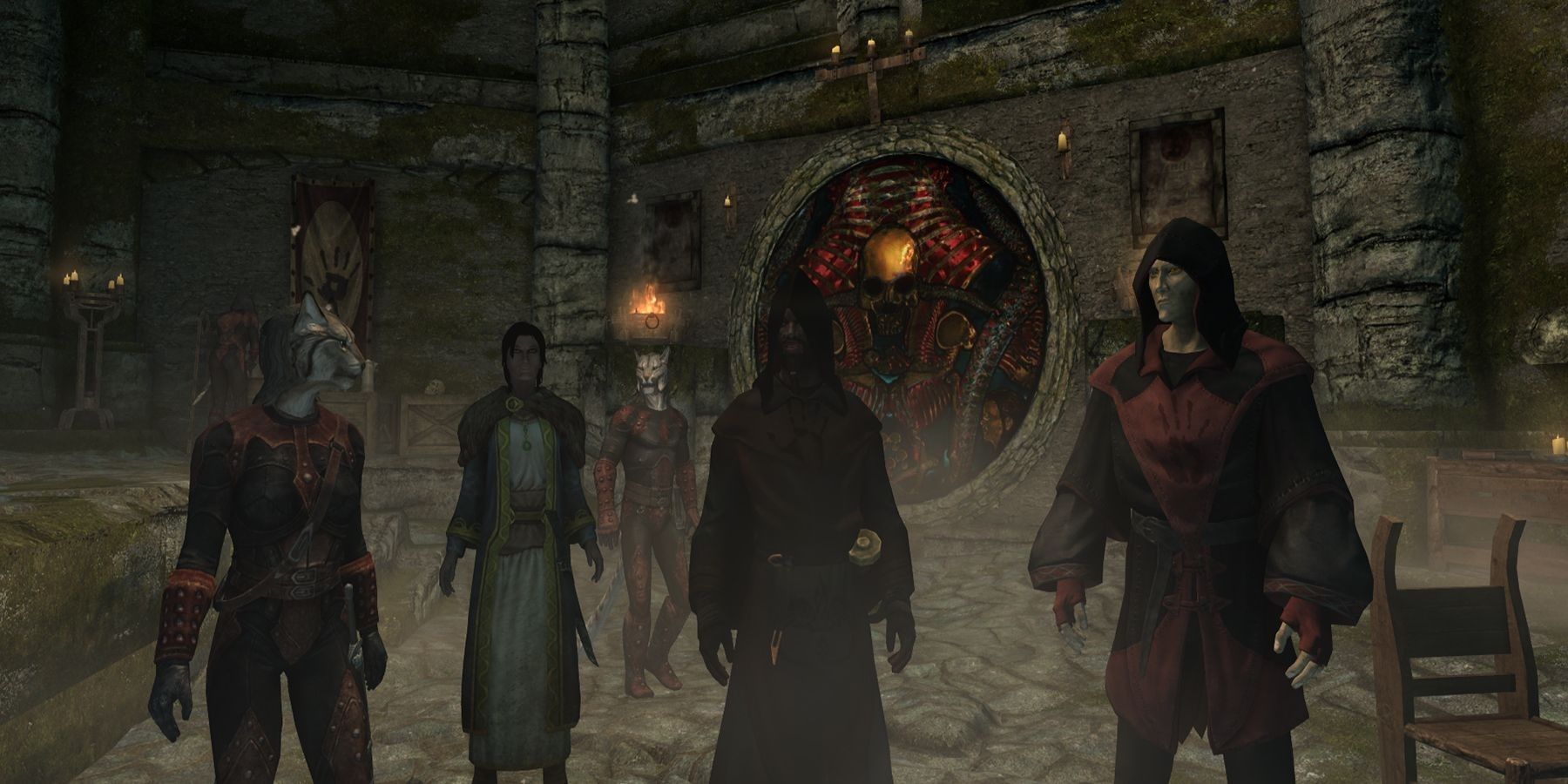 Members of the Dark Brotherhood in Skyrim