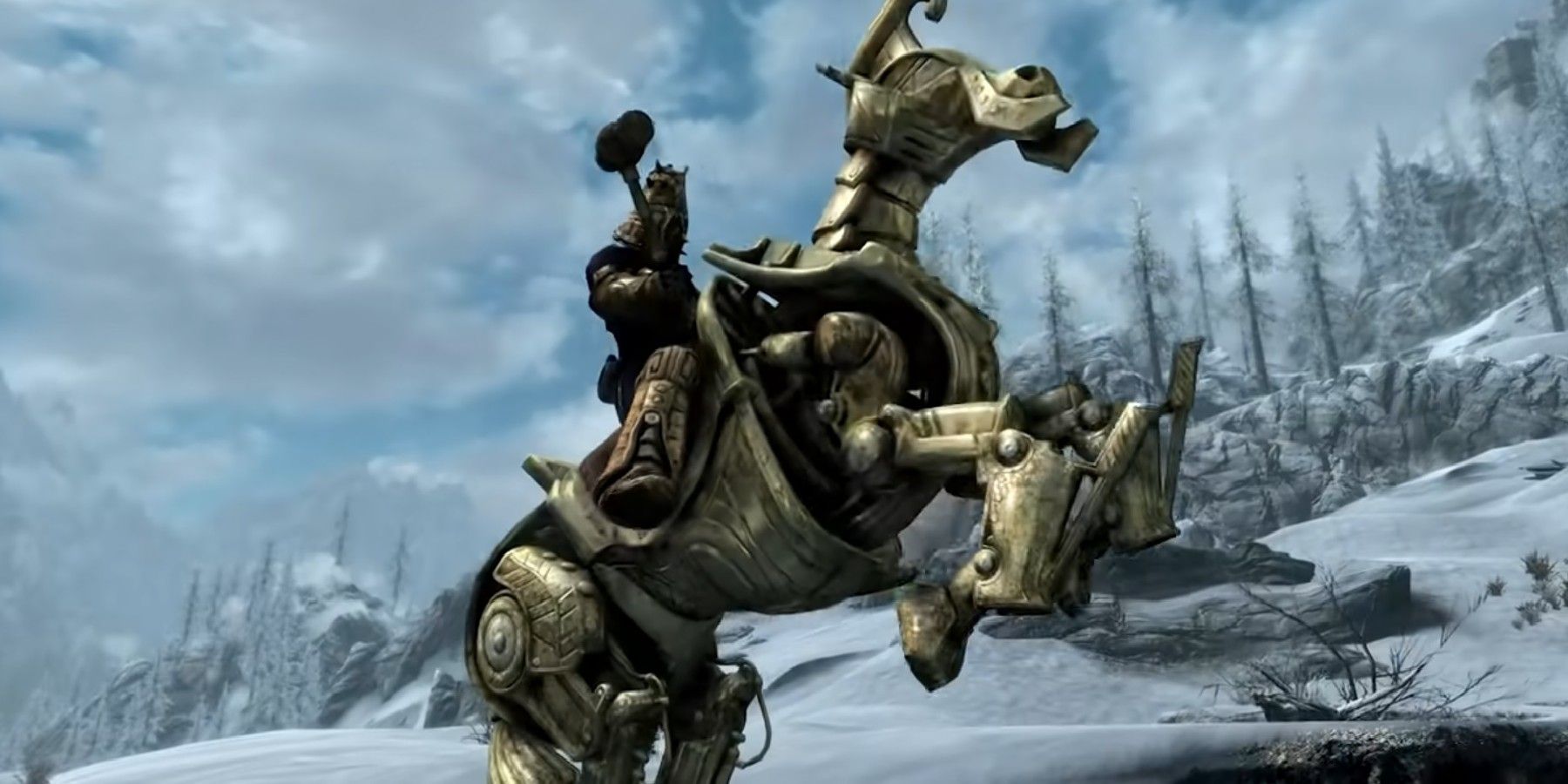 Skyrim Glitch Lets Player Fly Through Air on Horse