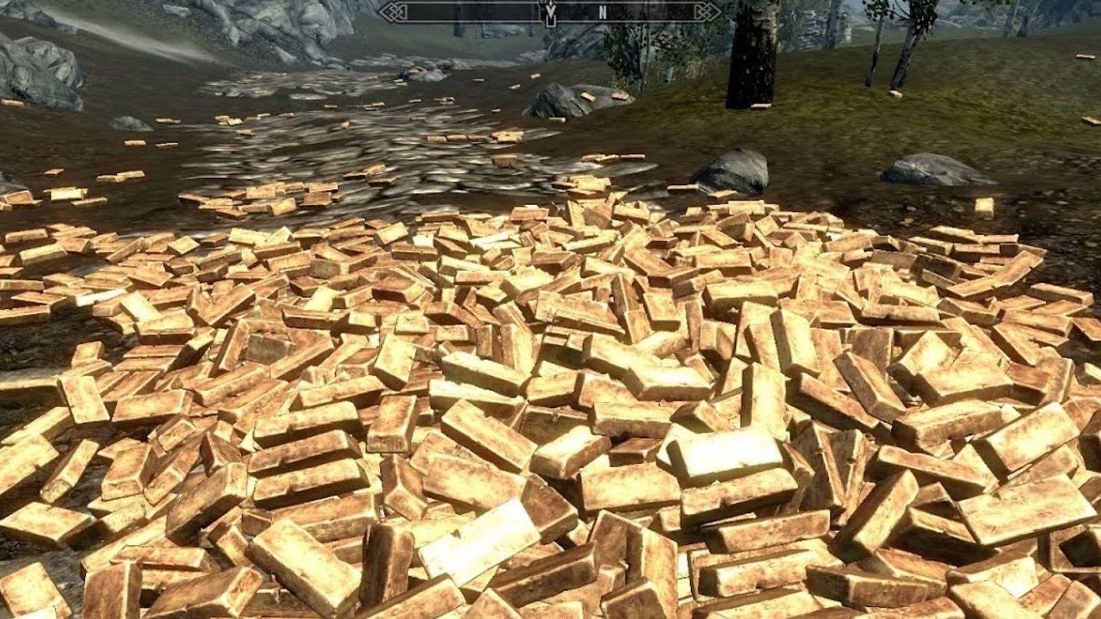 skyrim player inherits gold from bandit