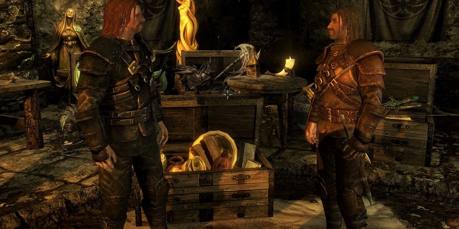 Image from a Skyrim mod showing Brynjolf of the Thieves Guild.