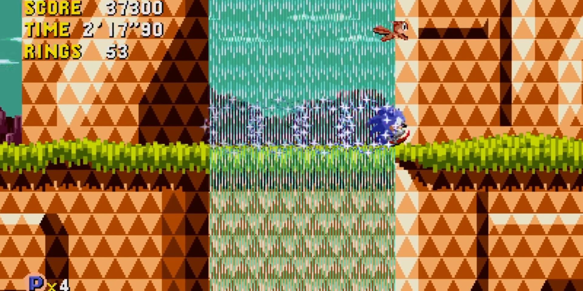A screenshot from the Sonic CD Classic video game