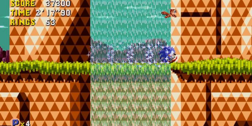 A screenshot from the video game Sonic CD Classic