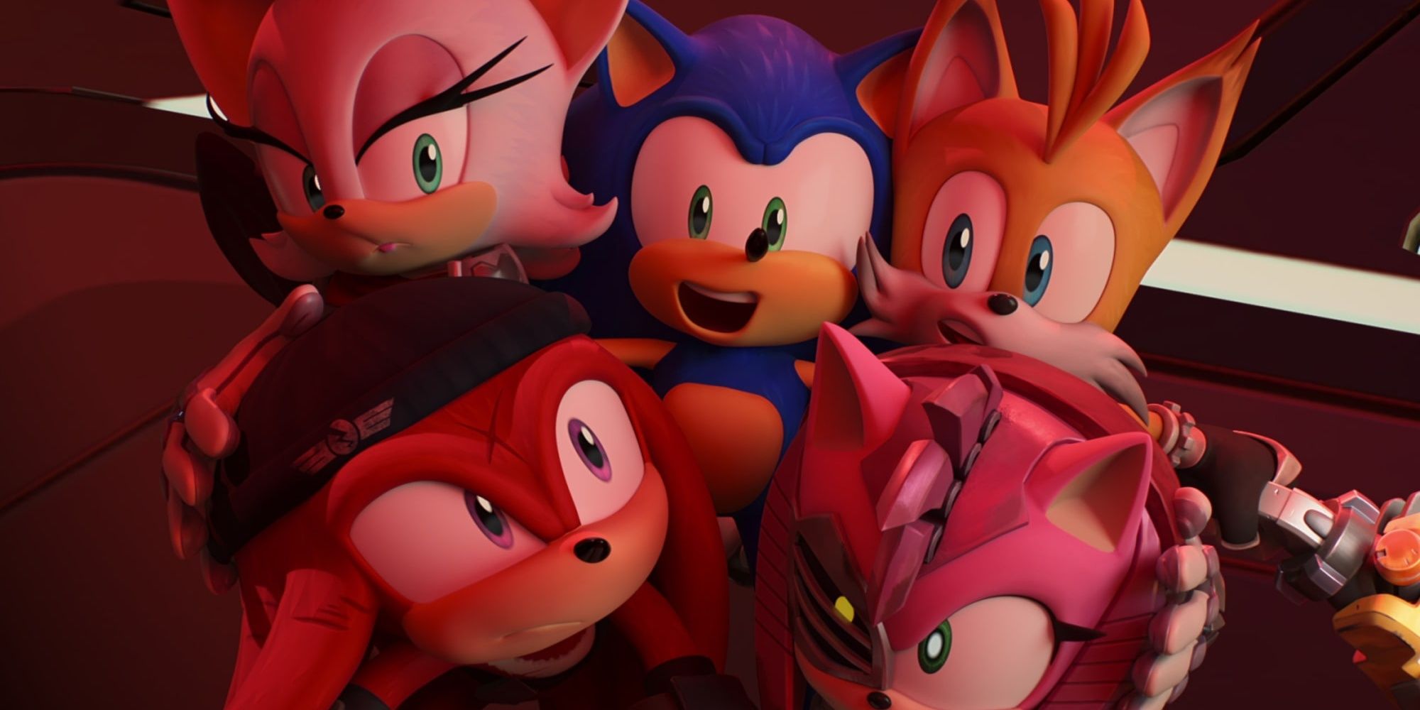 Sonic, Tails, Rouge, Knuckles, and Amy in Sonic Prime