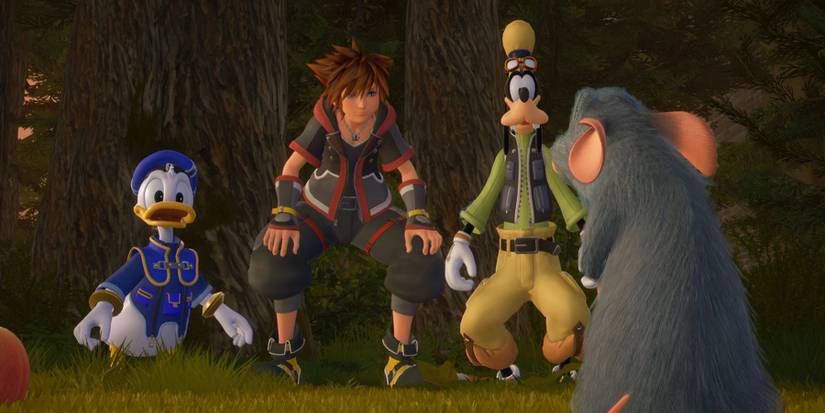 Sora Goofy and Donald in Kingdom Hearts