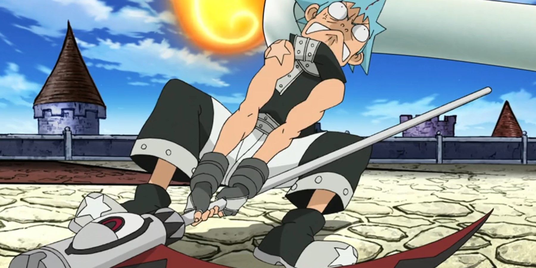 Soul Eater Black Star trying to wield Soul