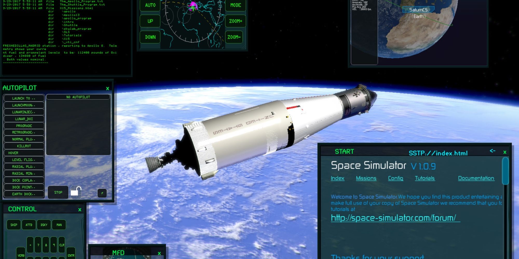 rocket in Spaceship Simulator