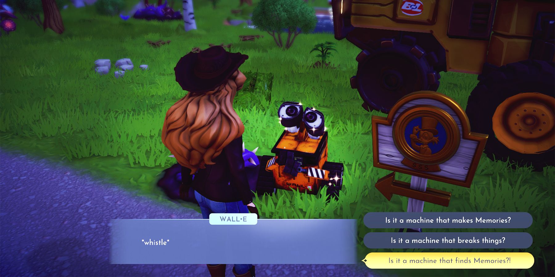 speaking with wall-e in disney dreamlight valley