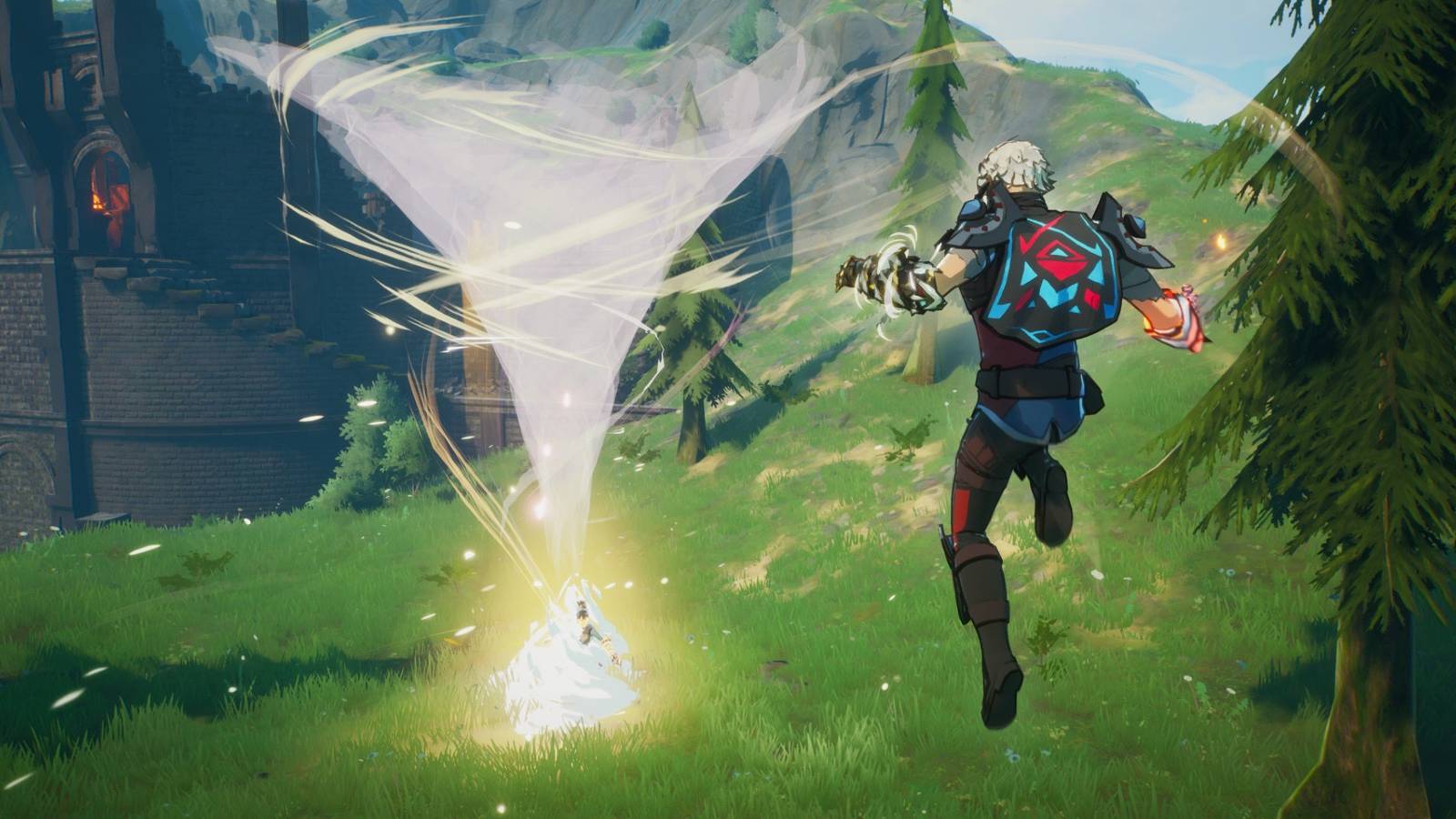 Spellbreak flying tornado spell