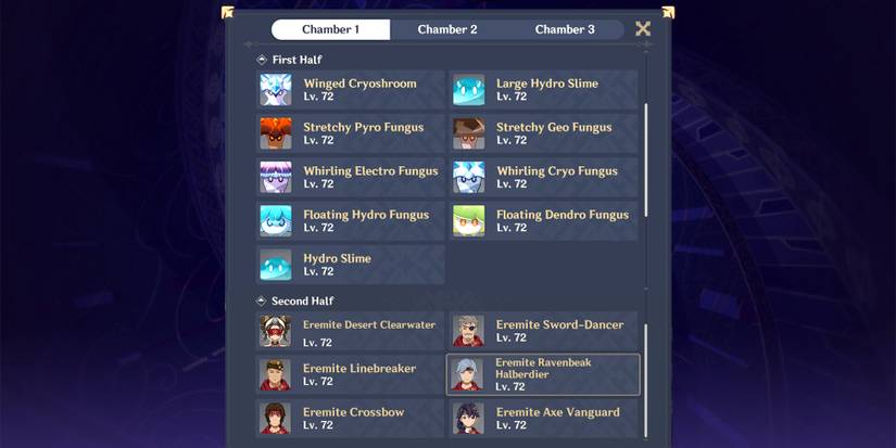 spiral abyss floor 9 chamber 1 in genshin impact