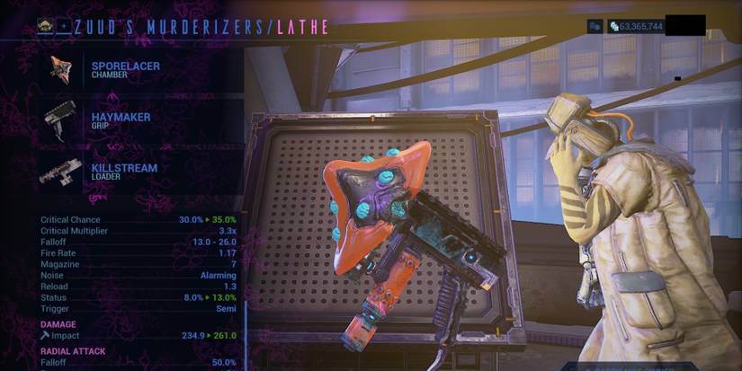 Sporelacer kitgun in warframe