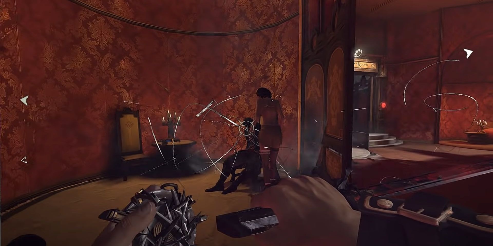 Dishonored Spring Razor Trap Going Off