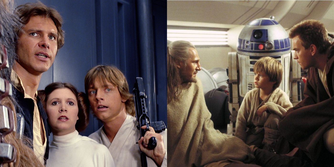 Star Wars A New Hope and Phantom Menace