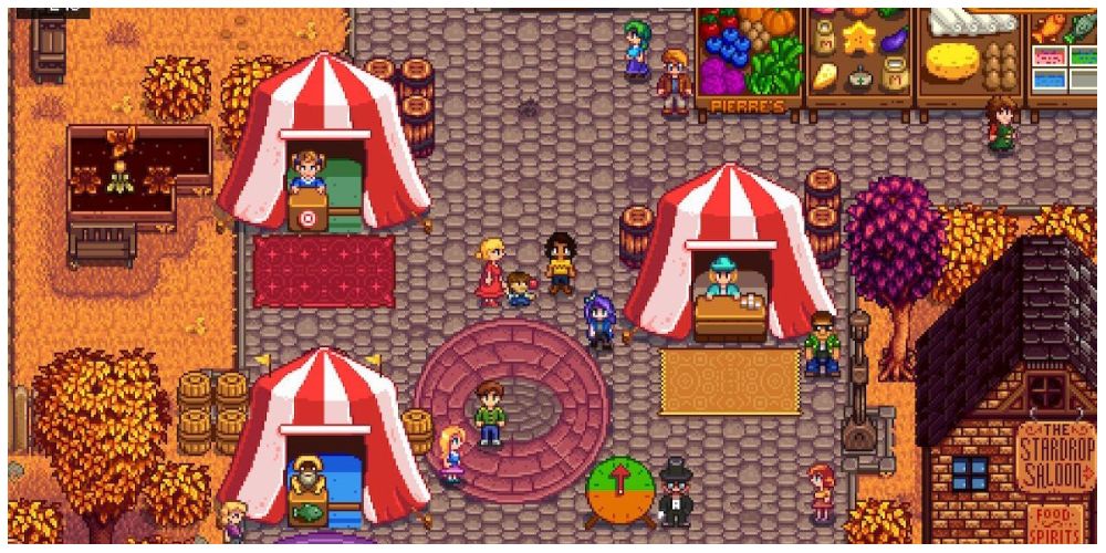 in town in Stardew Valley