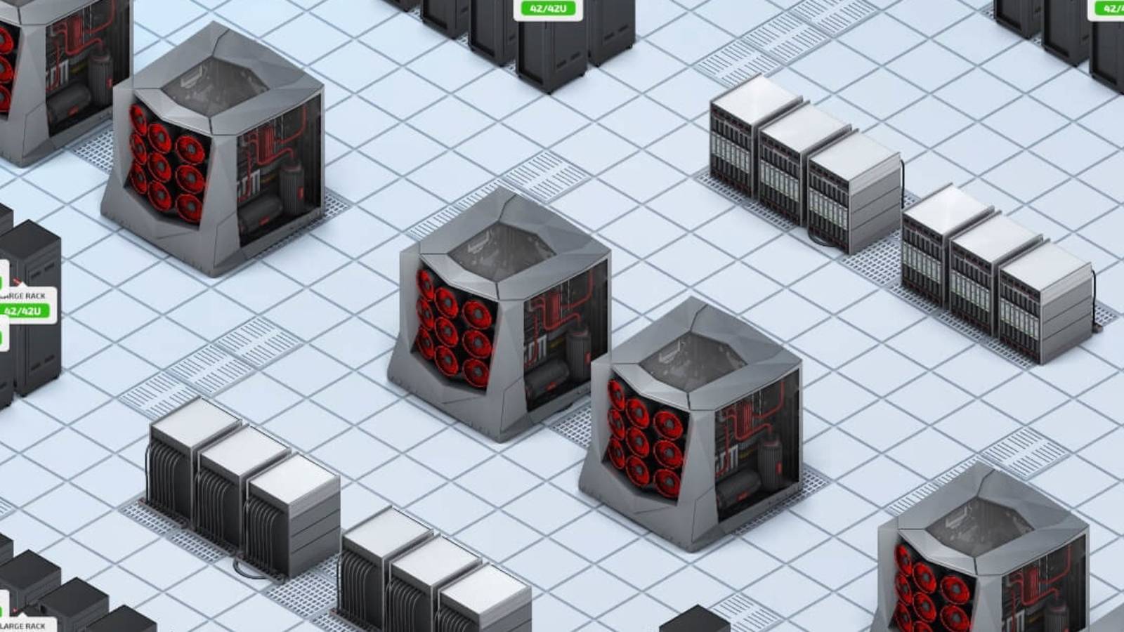 Player places servers to support the company