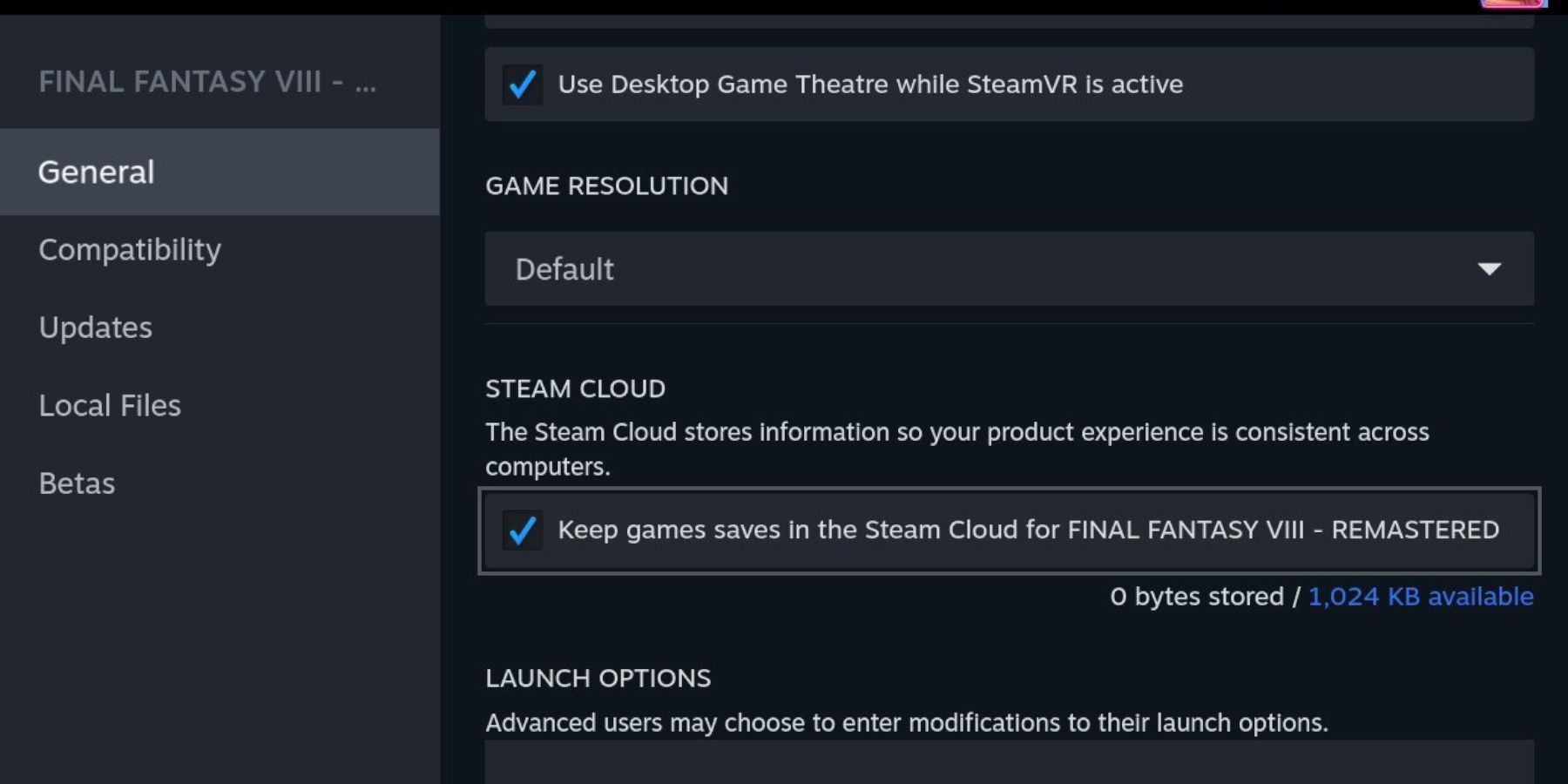 Economia na nuvem do Steam Deck para jogos individuais