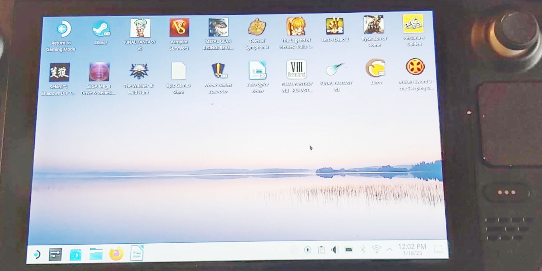 Steam Deck handheld using desktop