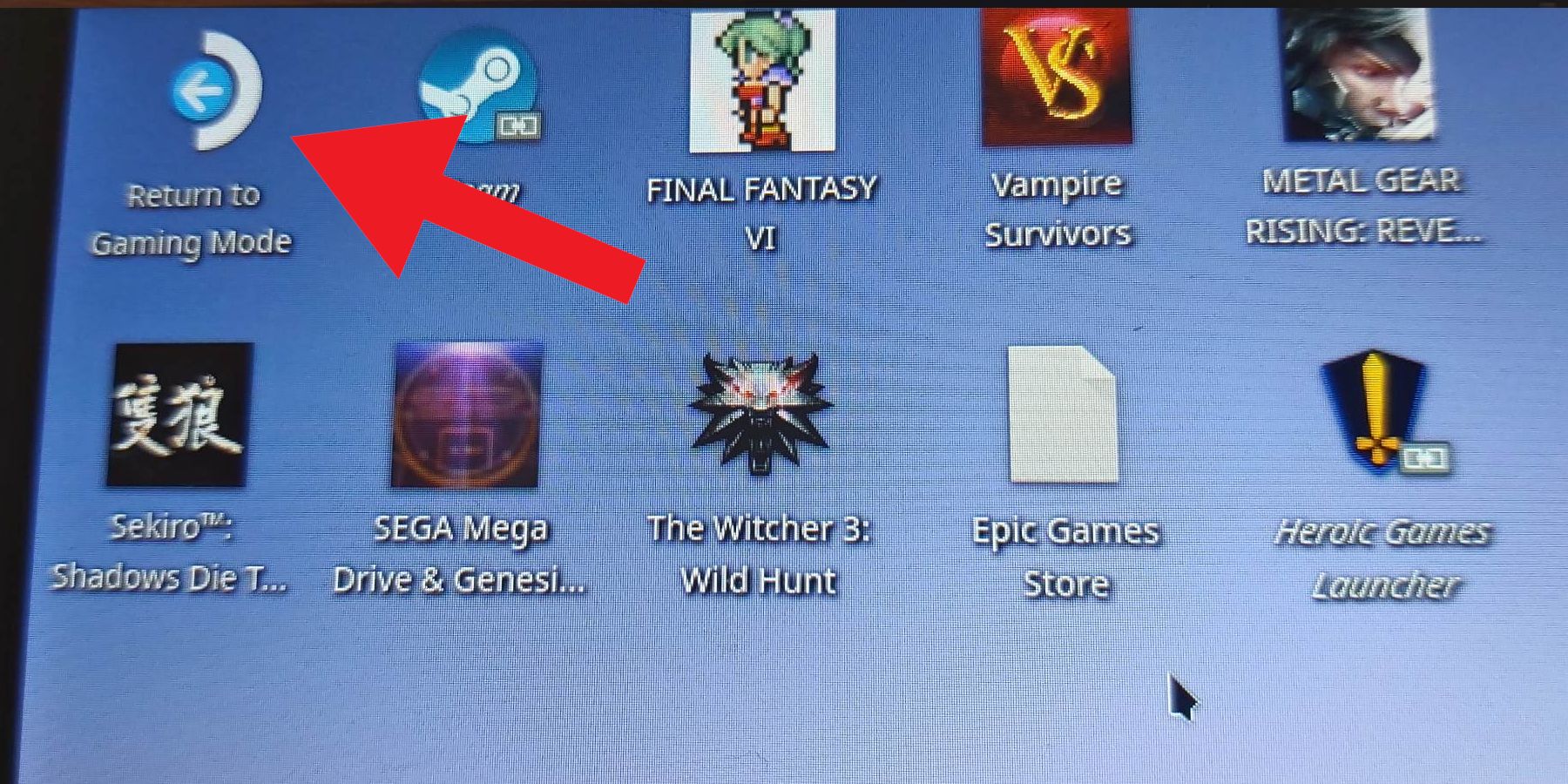 Steam Deck Return to Gaming mode