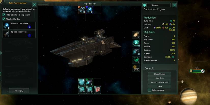 Stellaris Frigate Design