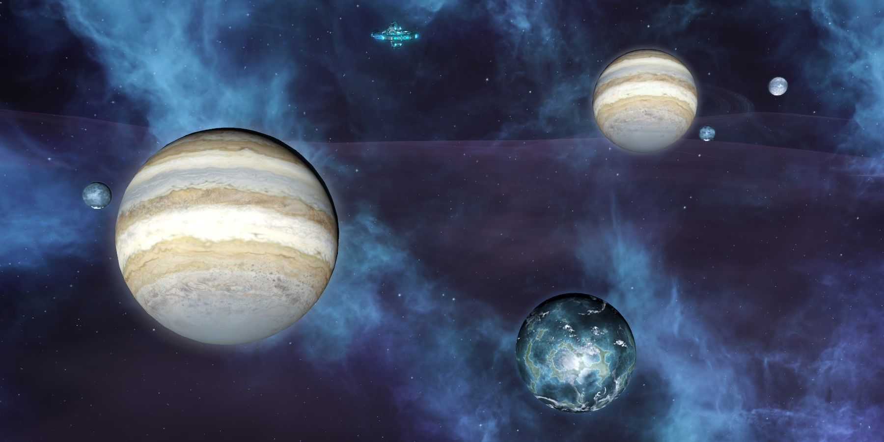 Stellaris Ocean World and Gas Giant planets