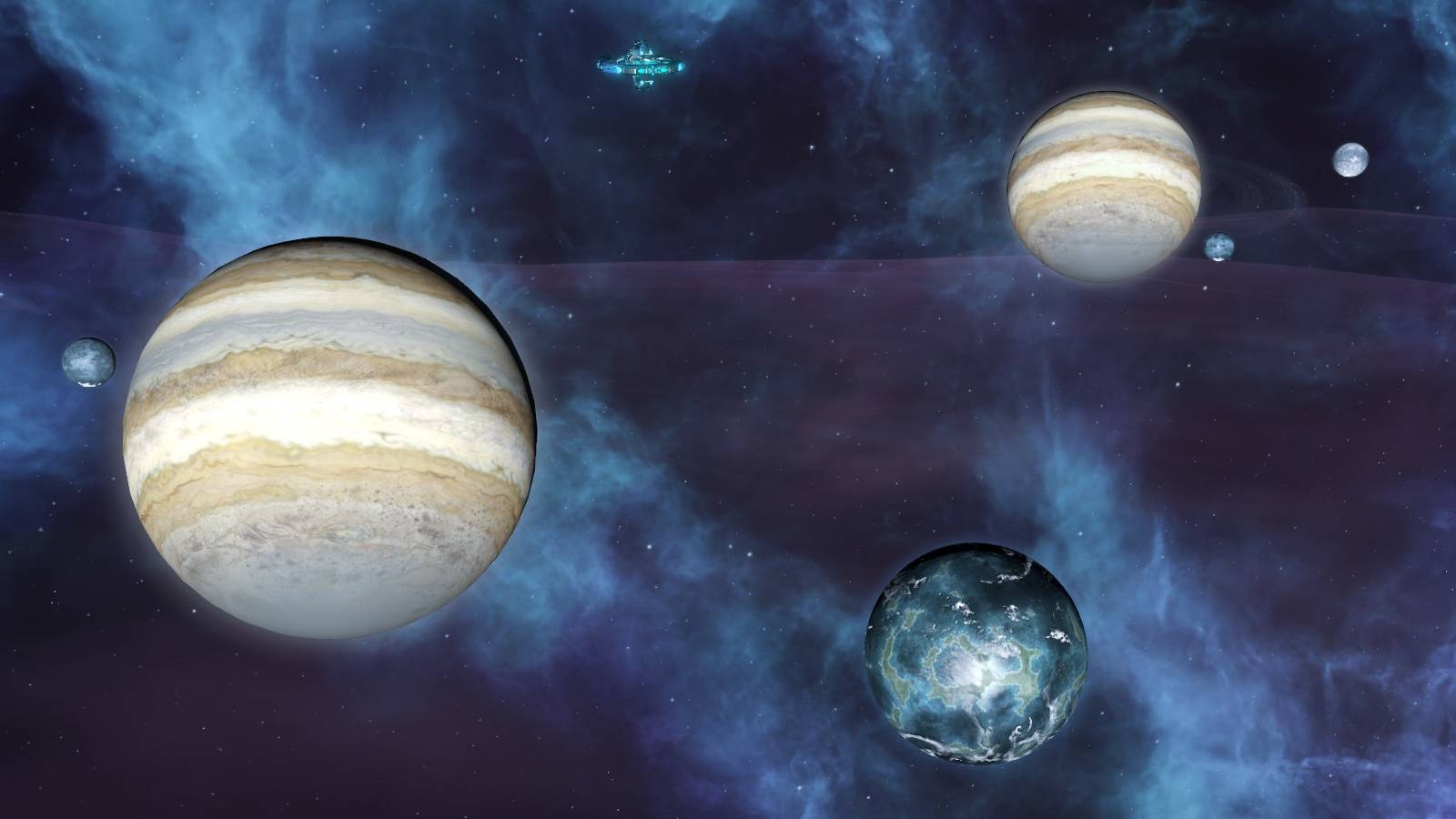 Stellaris Ocean World and Gas Giant planets