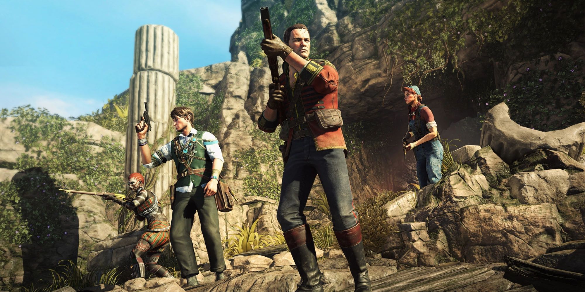 Strange Brigade characters in game