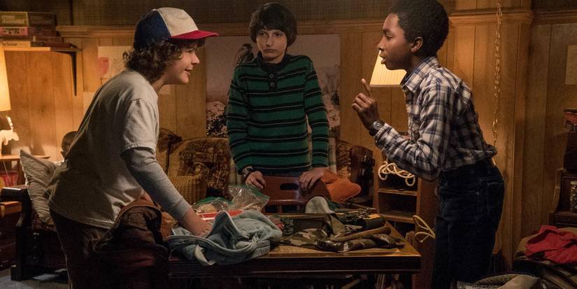 Stranger Things Dustin Mike Lucas