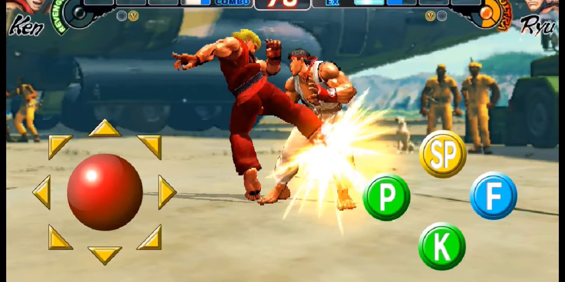 A screenshot from Street Fighter IV CE