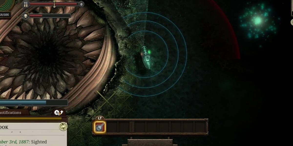 sunless sea ship with top down gameplay