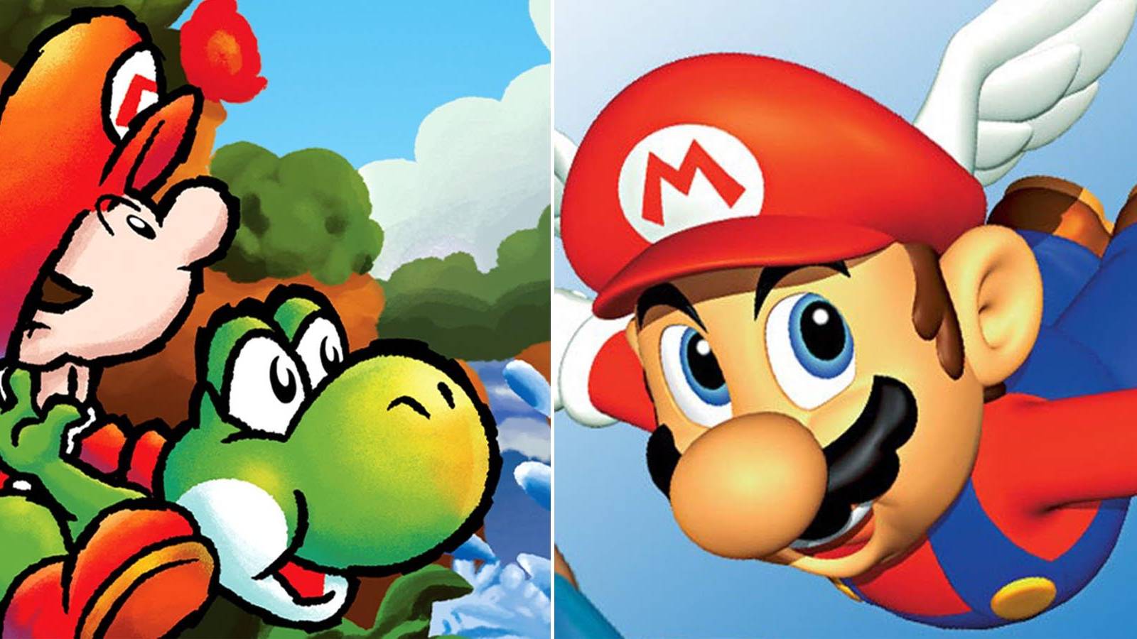 Super Mario 64 Yoshi Island SNES