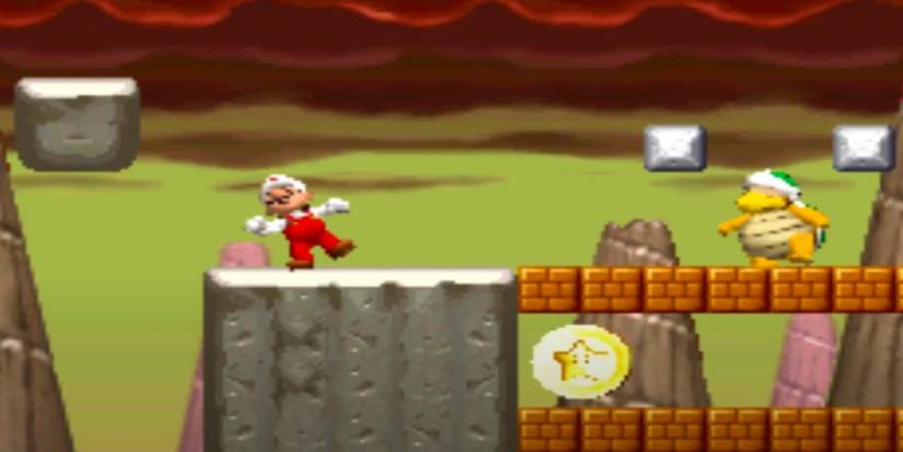 Super Mario World DS 8-7 Hammer Brothers Fight