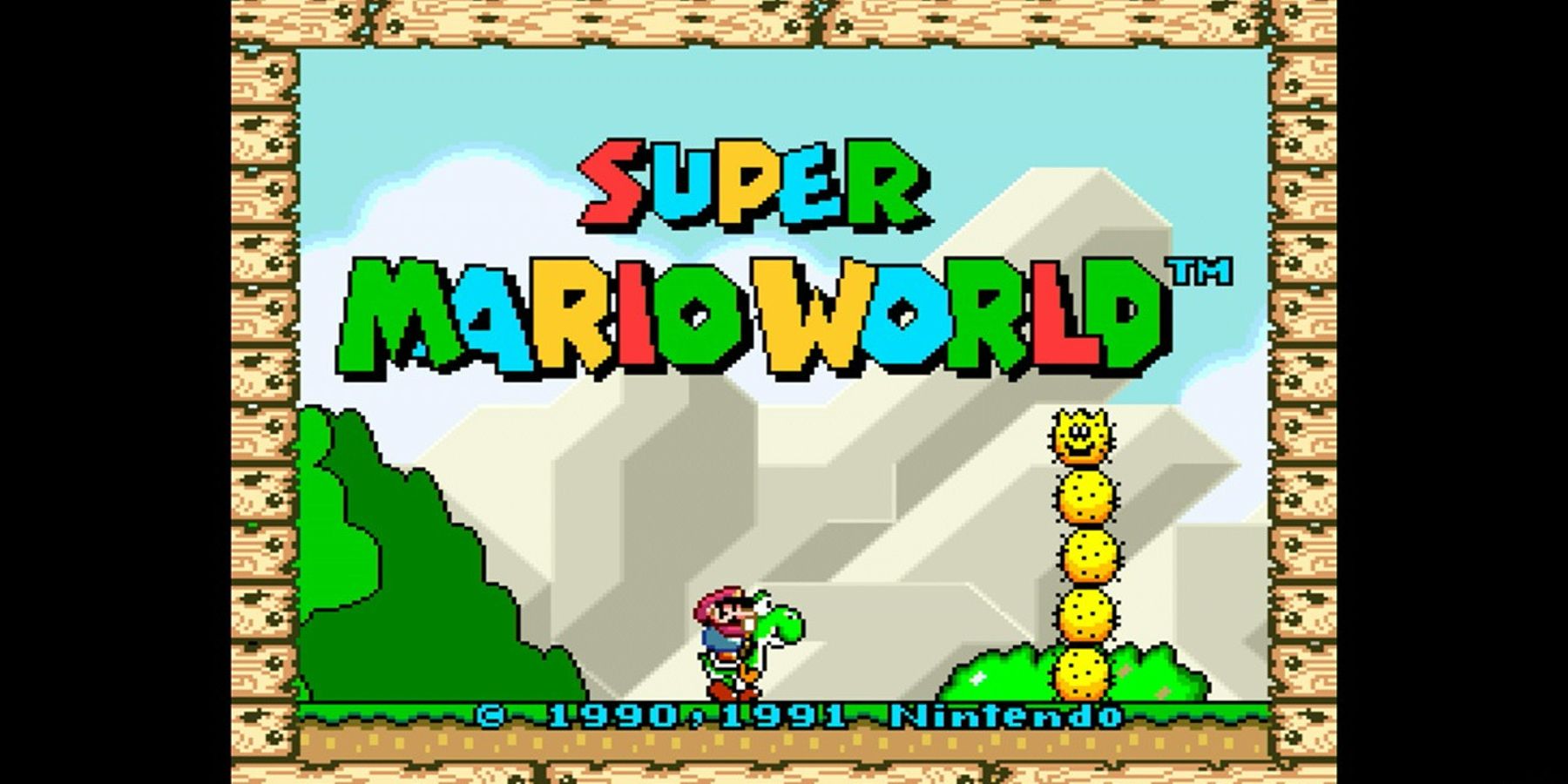 Super Mario World title screen