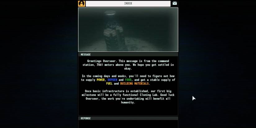 Player opens the inbox for more information