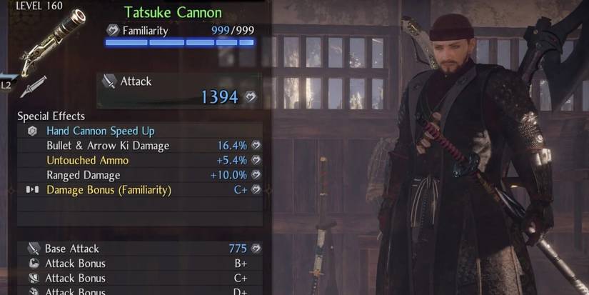 tatsuke cannon nioh 2 