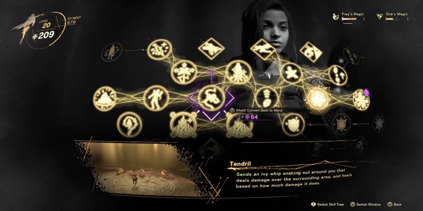 Tendril in the skill tree in Forspoken 